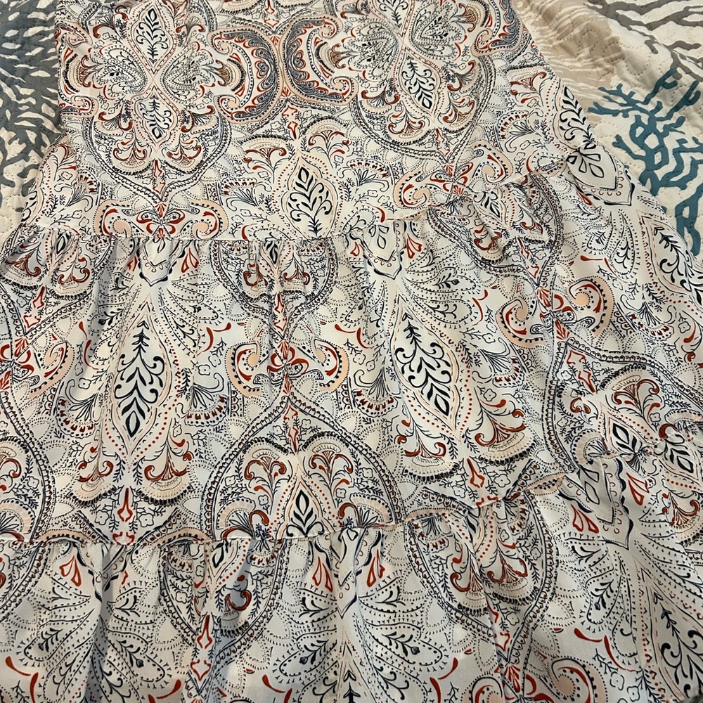 Sanctuary Paisley Print Dress in Navy & Orange - Picture 7 of 12